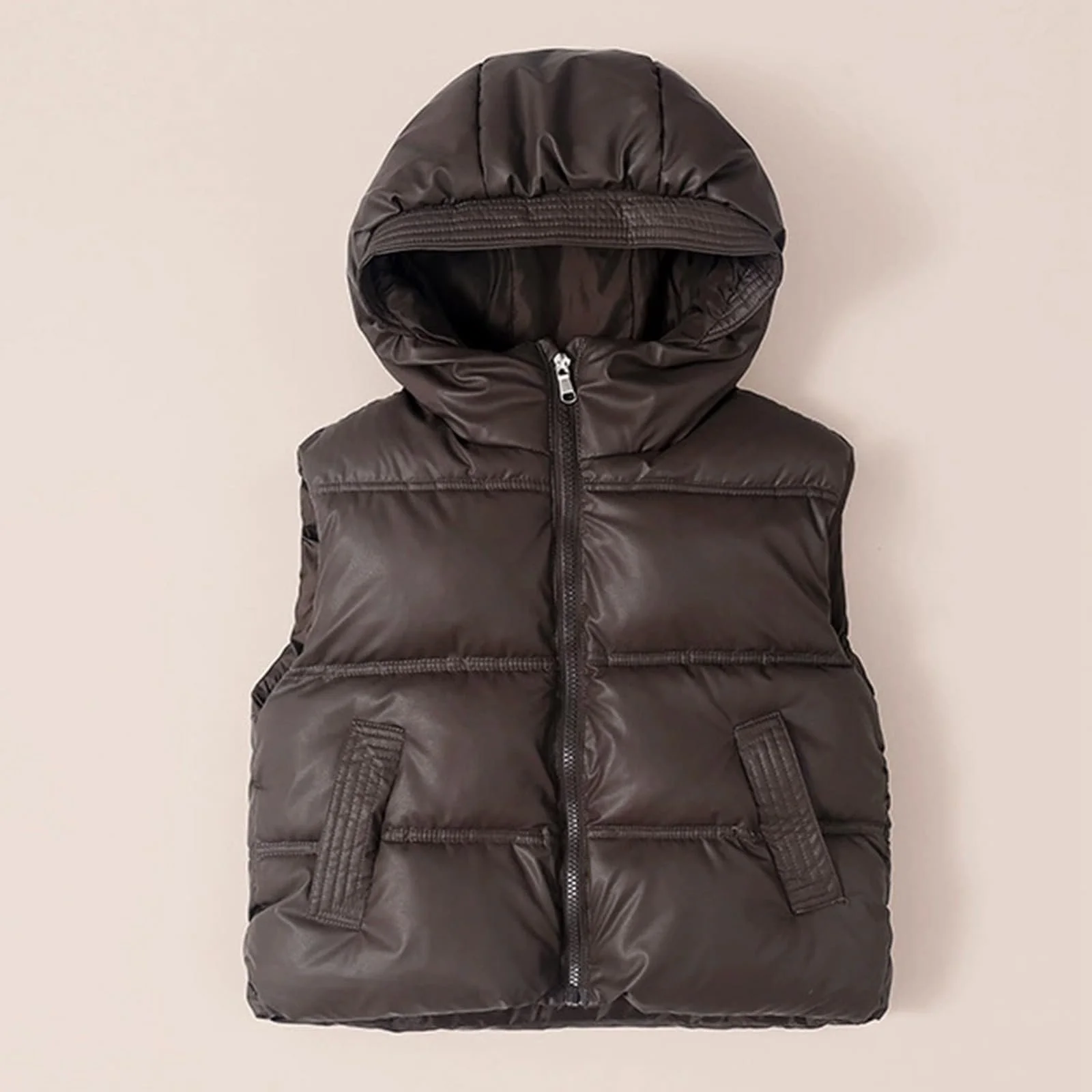 Зимова куртка дитяча з капюшоном, фото №4