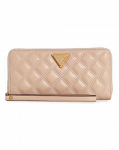 Кошелек GUESS Giully Large Zip Around Light Beige - Фото 1