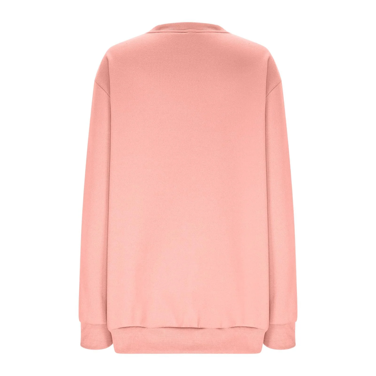 Рубашка Komiseup Спортивная с длинным рукавом Женская Базовая Толстовка без капюшона Элегантная Однотонная с длинным рукавом Свободный Повседневный Топ Осенне-зимний Хлопковый Джемпер Подростковая Уличная одежда, фото №4