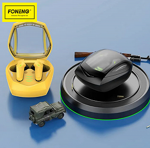 Наушники беспроводные TWS игровые вакуумные черные BL118(PS) synthetic.ua - Фото 1