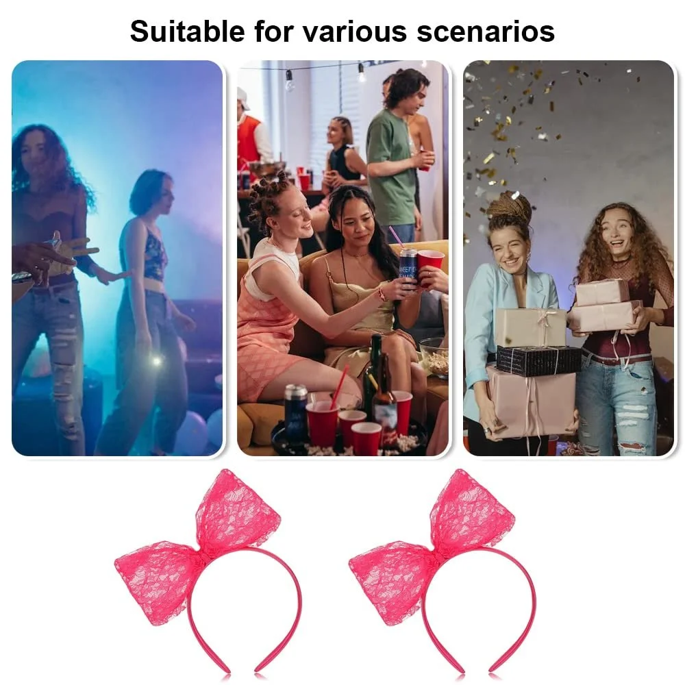 Неонова мереживна Обруч на голову Ретро, фото №6