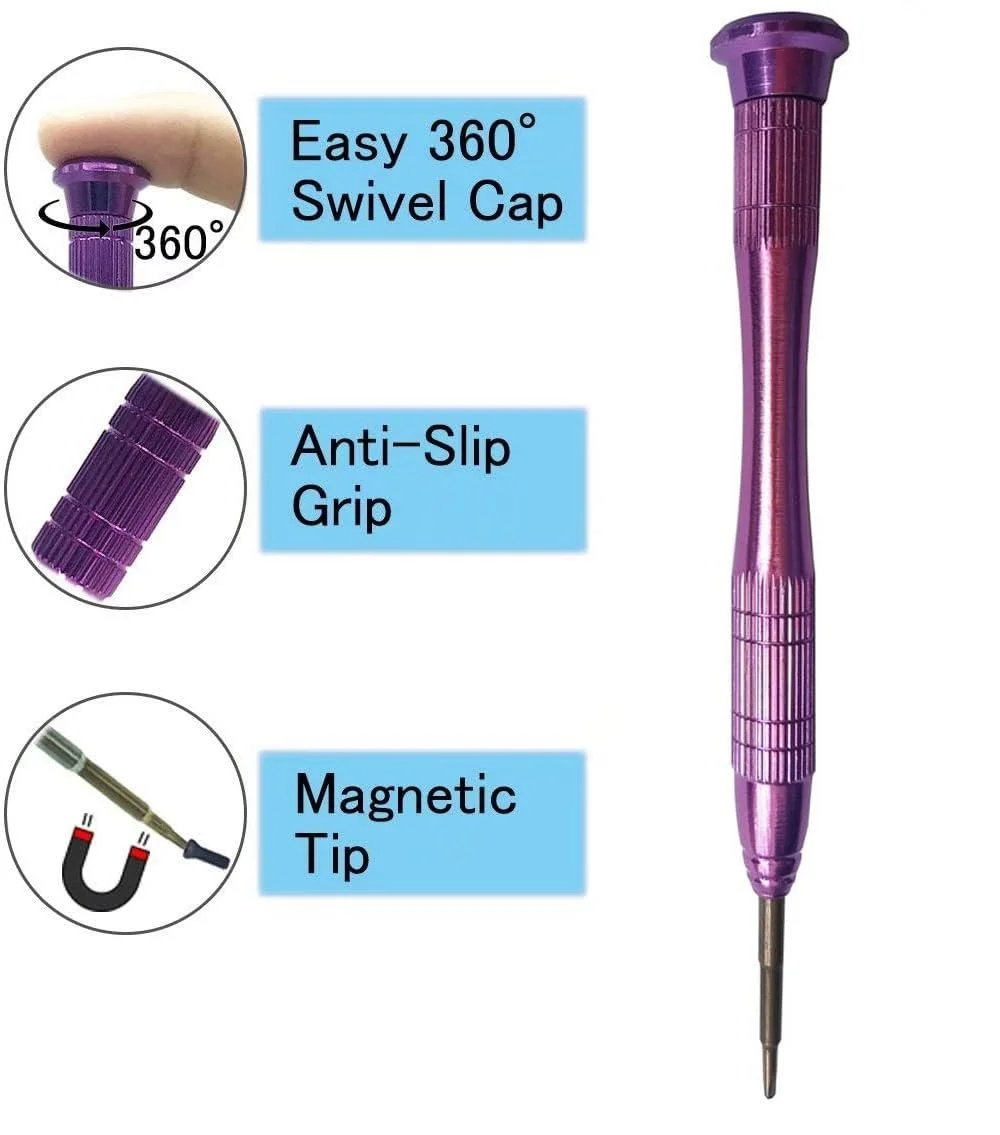 Викрутка Tri-Wing Y 1.5 мм 3 шт. з кришкою, що обертається на 360°, для ремонту електроніки, фото №6
