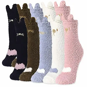 Шкарпетки з котячими лапками Snug Cuddly, 5 пар - Фото 1