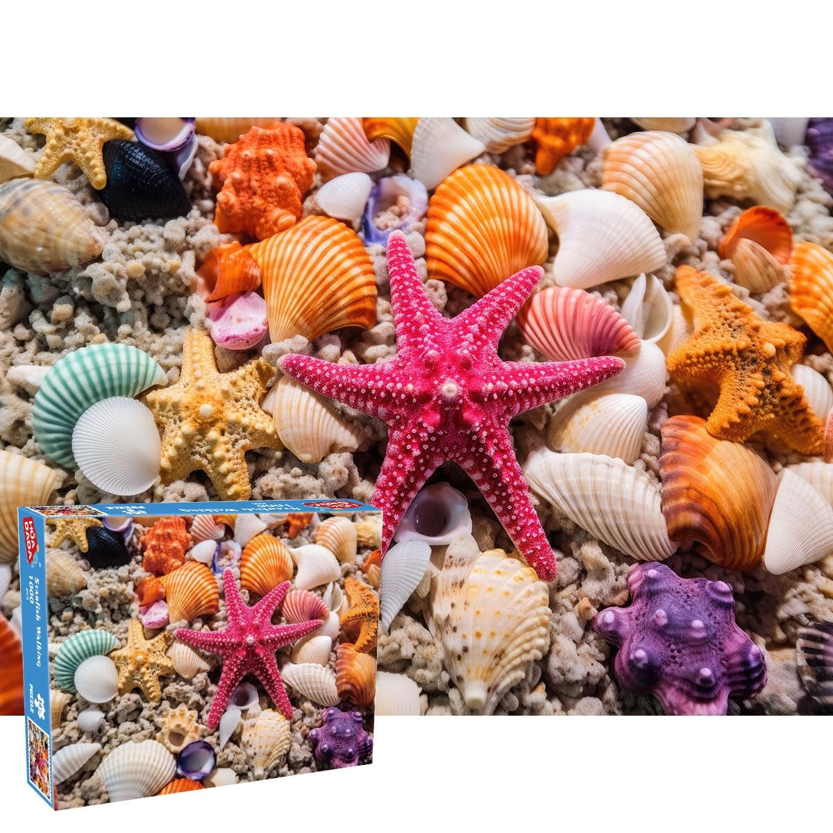 Пазл Starfish Walking 1000 деталей 50 x 70 см від 14 років для дорослих та дітей, фото №1