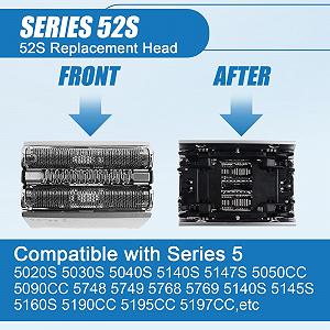 Головка для бритья Braun Series 5 52S сменная серебристая synthetic.ua - Фото 1