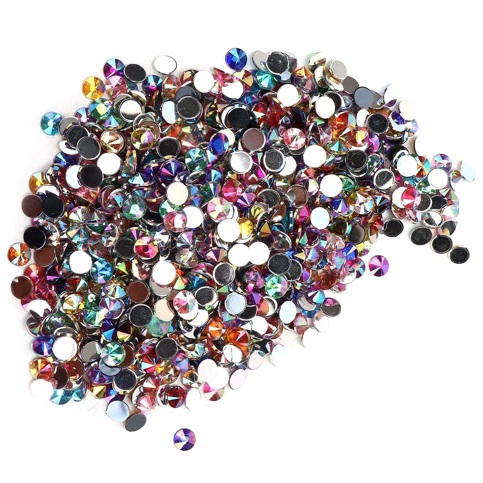 Стрази Плоскі 1000 шт. Кристал Стрази Плоска Задня Діаманти Каміння для одягу для нігтів, фото №3
