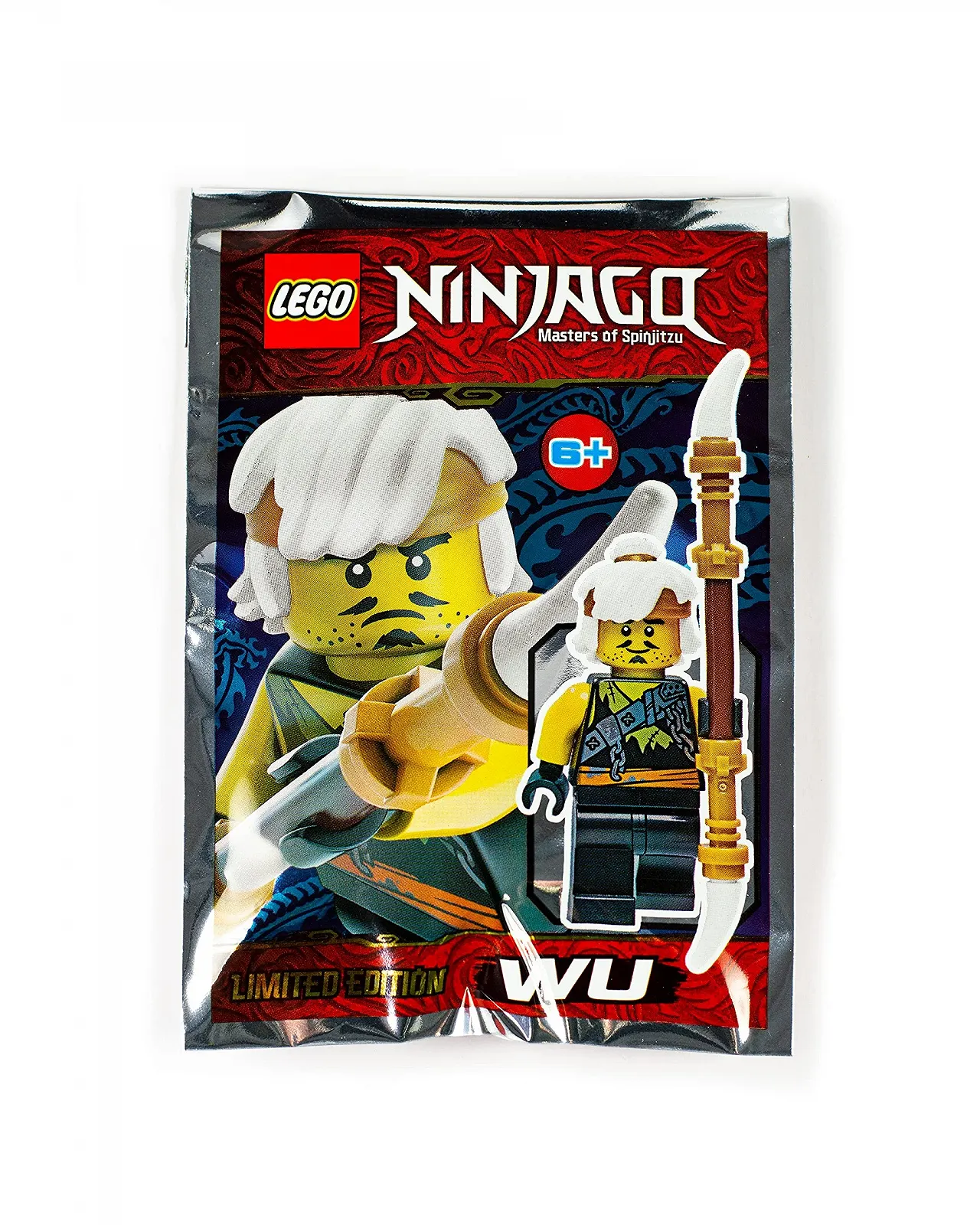 Фігурка LEGO Ninjago Teen Wu Dragon Hunter Disguise з палицею, фото №1