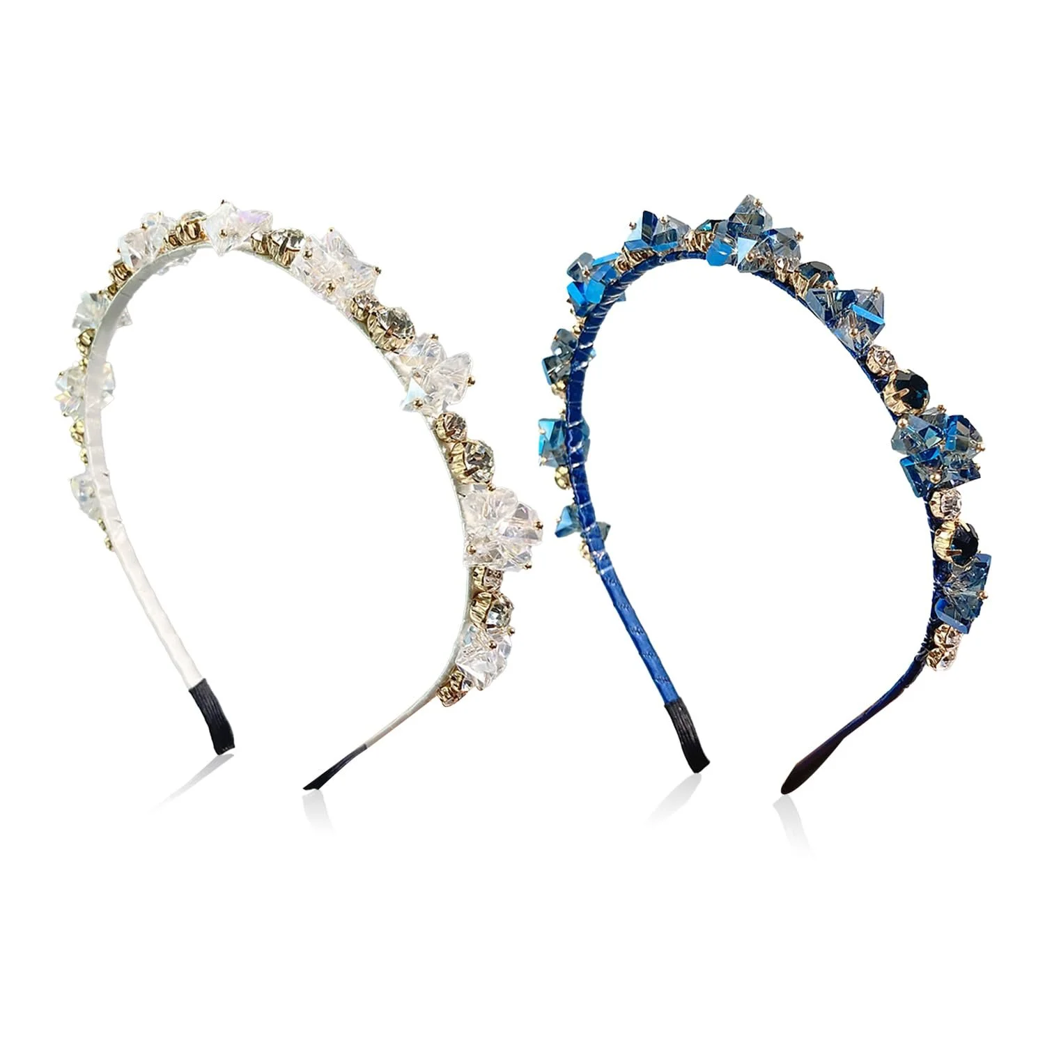 Обруч з кристалами та стразами, фото №1 Обруч з кристалами та стразами, фото №1