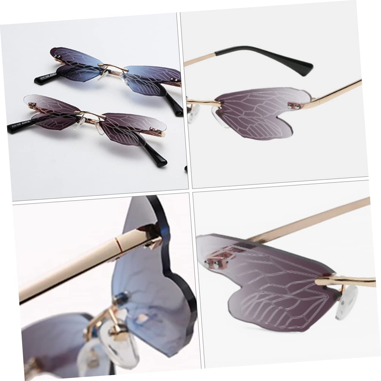 Сонцезахисні окуляри PACKOVE 2 шт Унікальні C крилами бабки, фото №5