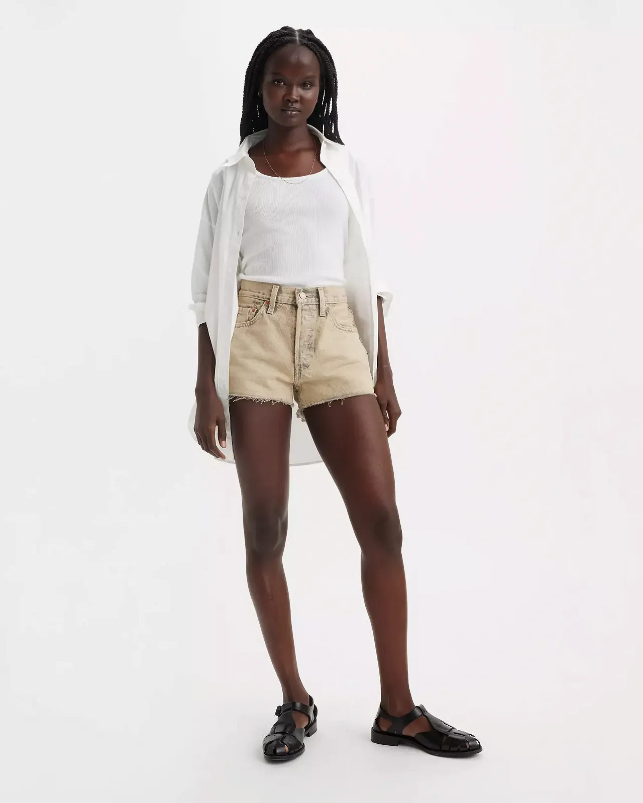 Жіночі шорти Levis - 501 Original Short Coastal Khaki - Womens - 25, фото №1