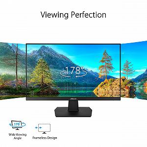 Монітор ASUS Eye Care VA247HE 24 дюйми Full HD Безрамковий Без мерехтіння Синій фільтр FreeSync synthetic.ua - Фото 1