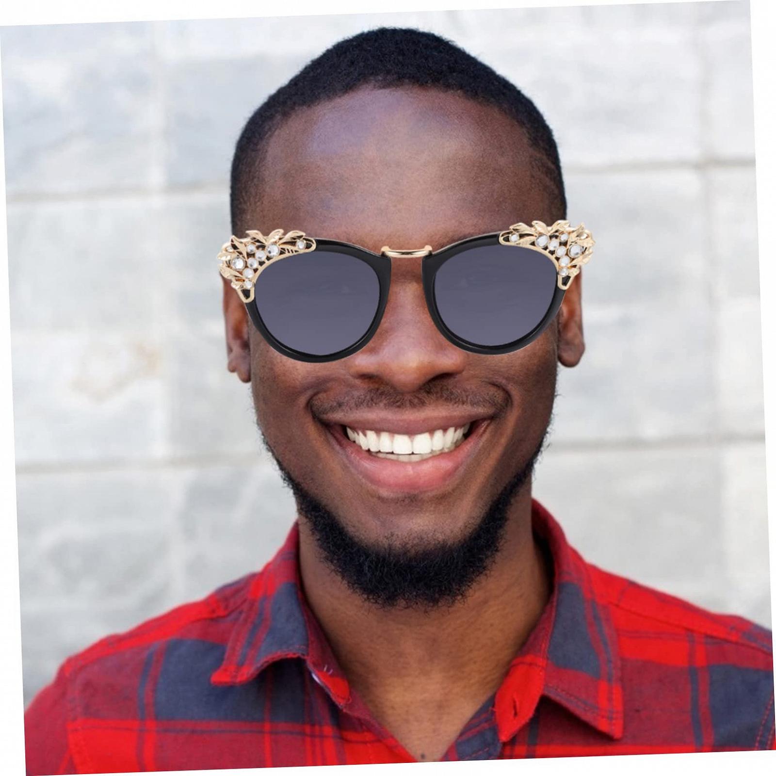 Сонцезахисні окуляри Діамантові PACKOVE Набір з 3 шт Чорний, фото №4