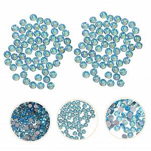 Стразы Плоские Healvian, 1440 шт, Стекло, Синие synthetic.ua - Фото 1