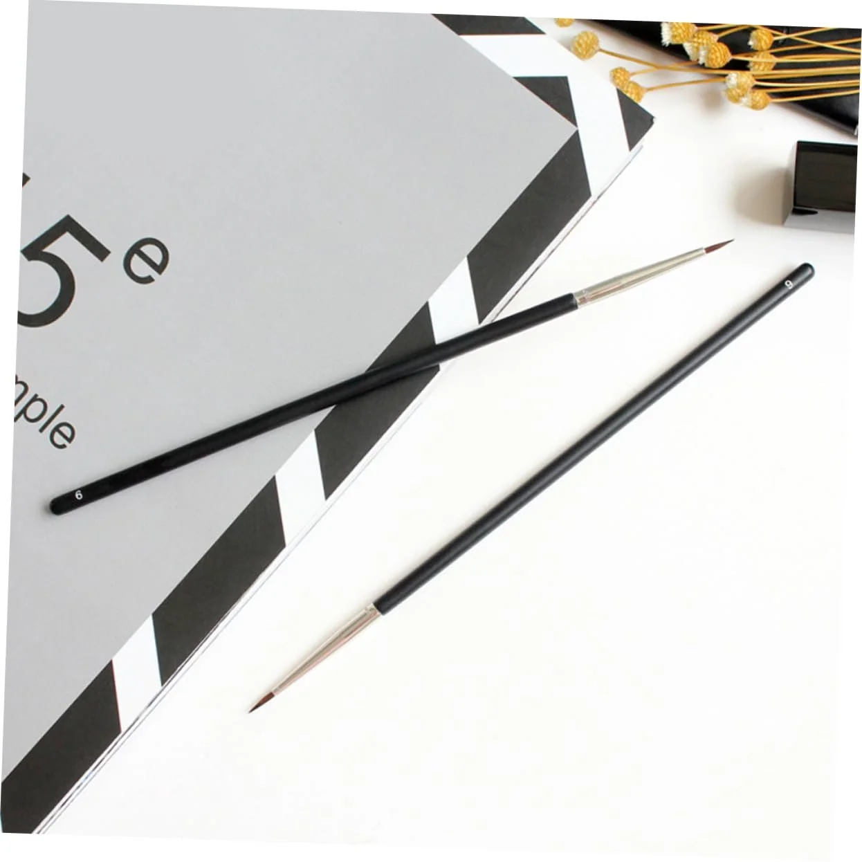 Пензлі для підводки BELLIFFY, інструменти, дерево, чорний, фото №5