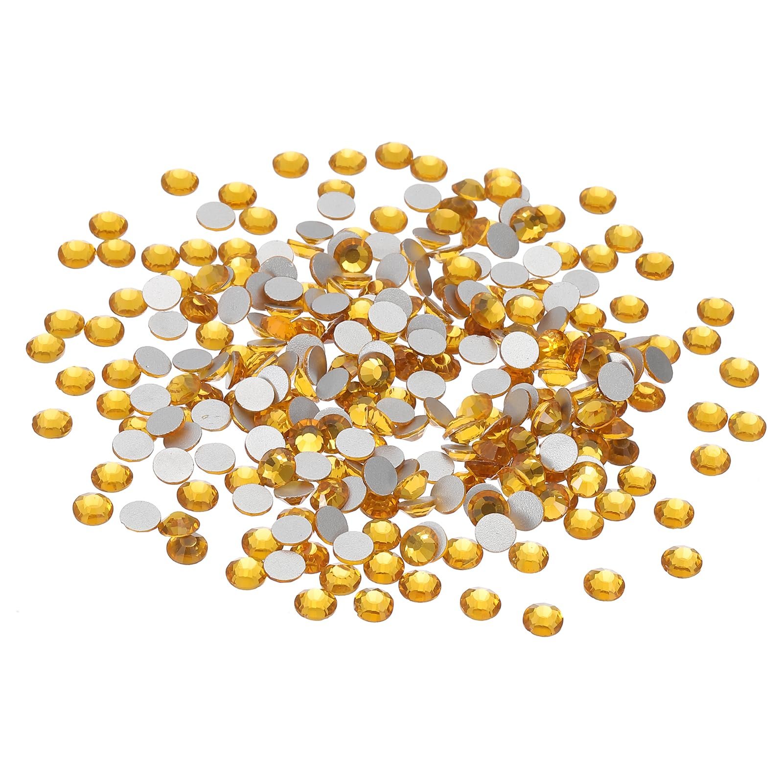 Стразы PATIKIL SS30 288 штук для рукоделия и макияжа (золотистый желтый), фото №1