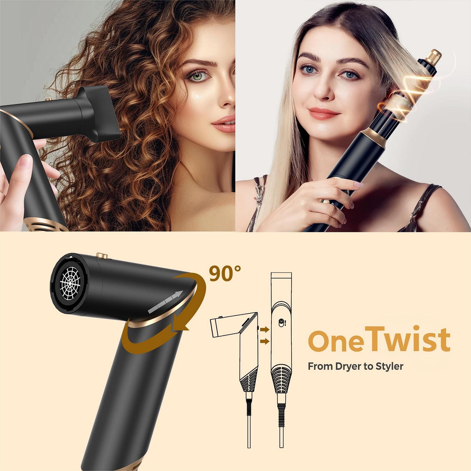 Мультистайлер UMIGA Airstyler 5-in-1 1000W 60000 RPM Black, фото №2 Мультистайлер UMIGA Airstyler 5-in-1 1000W 60000 RPM Black, фото №2