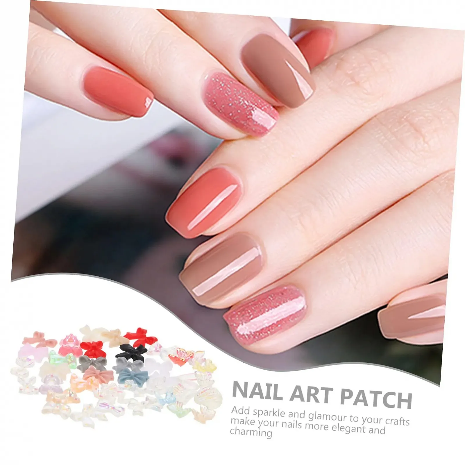 Подвеска для ногтей FOMIYES Бабочка 3D, фото №8