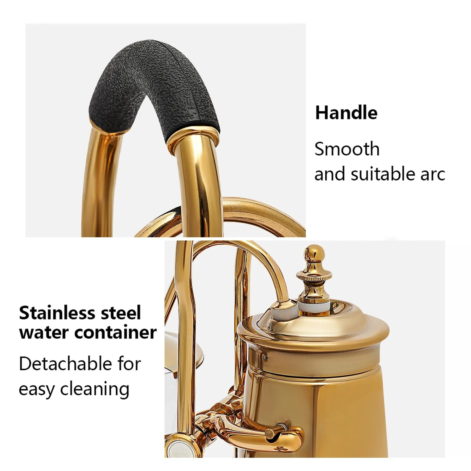 Кофеварка сифонная 400 мл Gold, фото №8