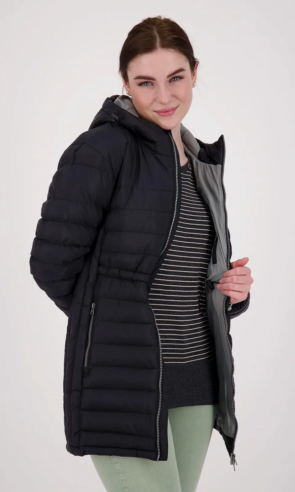 Жіноча Легка Пухова Куртка DEPROC-Active З Капюшоном Зимова, фото №10