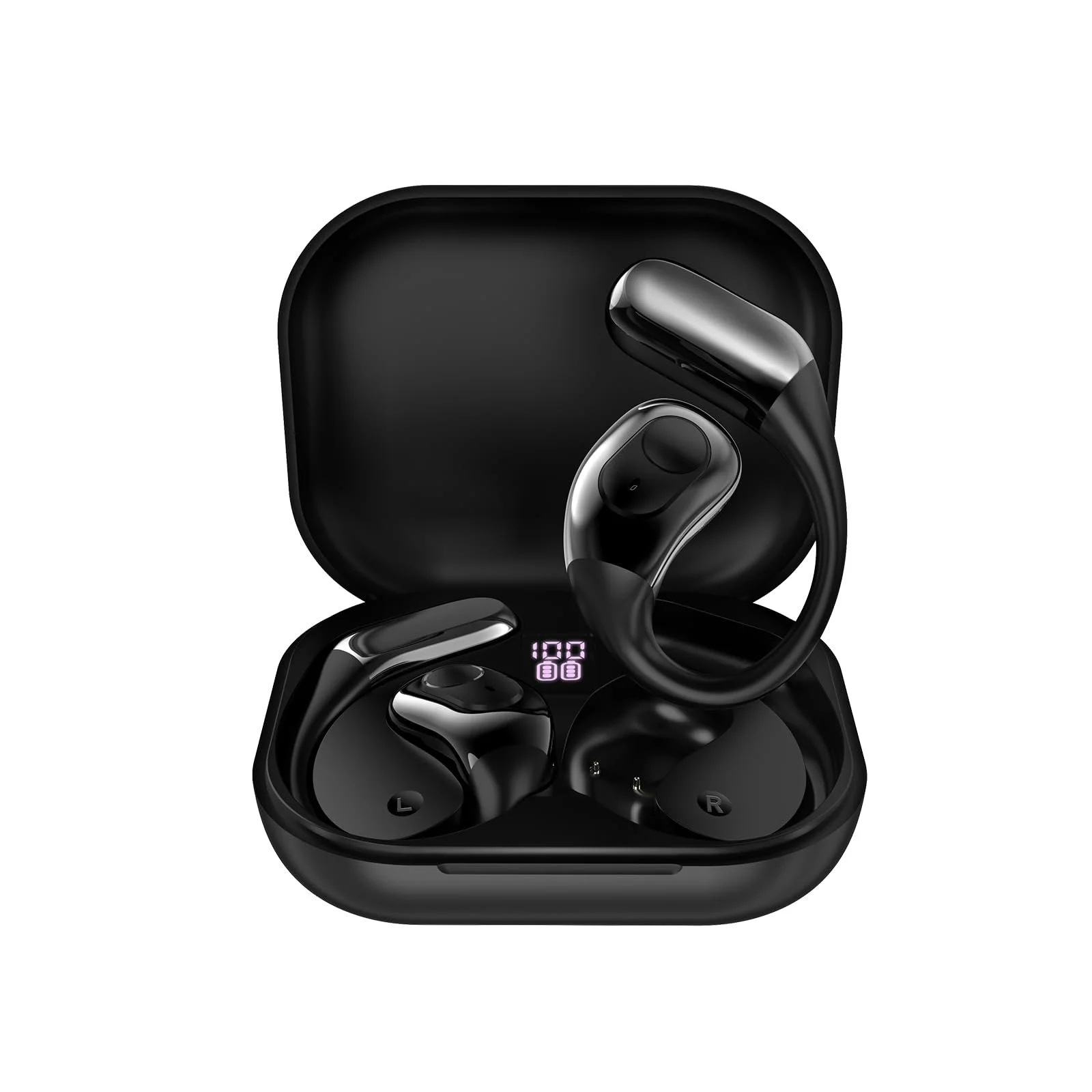 Навушники-перекладачі AI, 144 мови в реальному часі Чорний, фото №1