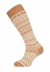 Пара вовняних шкарпеток до коліна Lamwoll Norwegian Socks для чоловіків та жінок - Фото 1