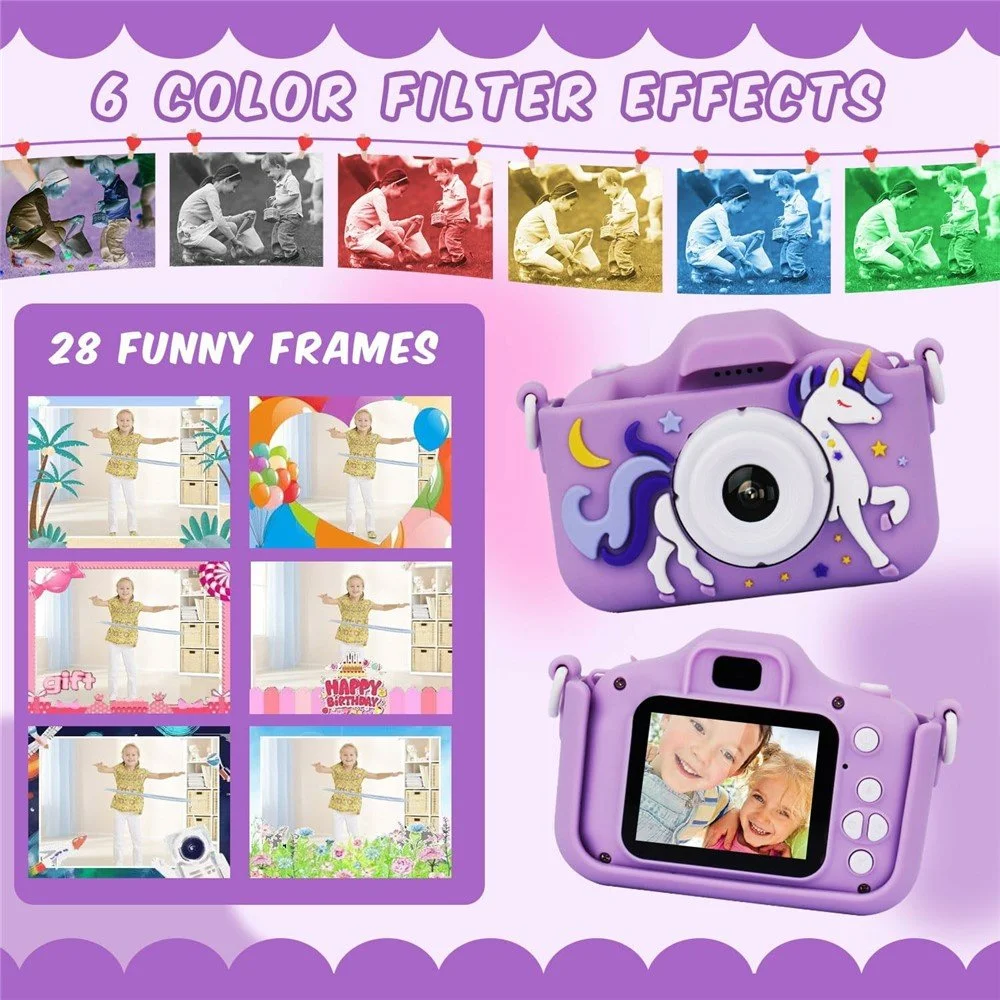 Дитячий фотоапарат Ainiv / 2" / 12 MP / Full HD / Фіолетовий, фото №4