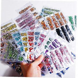 Стразы Плоские Кристальные 1000 шт. Разноцветные - Фото 1