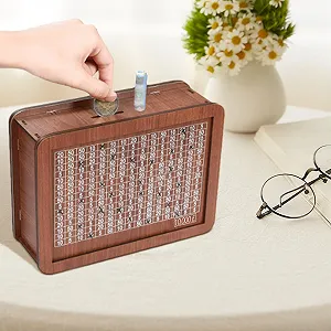 Скарбничка Дерев'яна з маркером та цифрами synthetic.ua - Фото 1