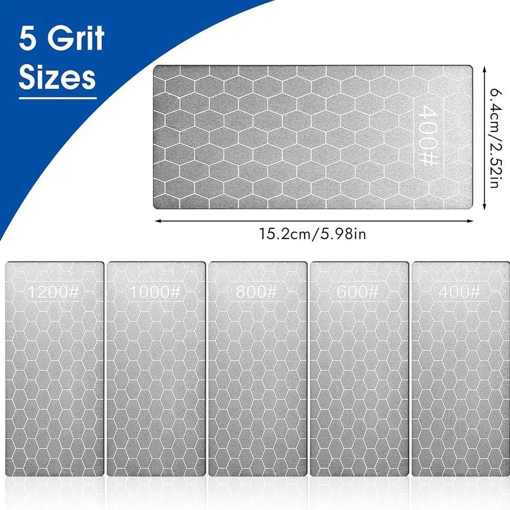 Точильні камені алмазні двосторонні (5 шт.) з нековзкою основою, фото №8 Точильні камені алмазні двосторонні (5 шт.) з нековзкою основою, фото №8