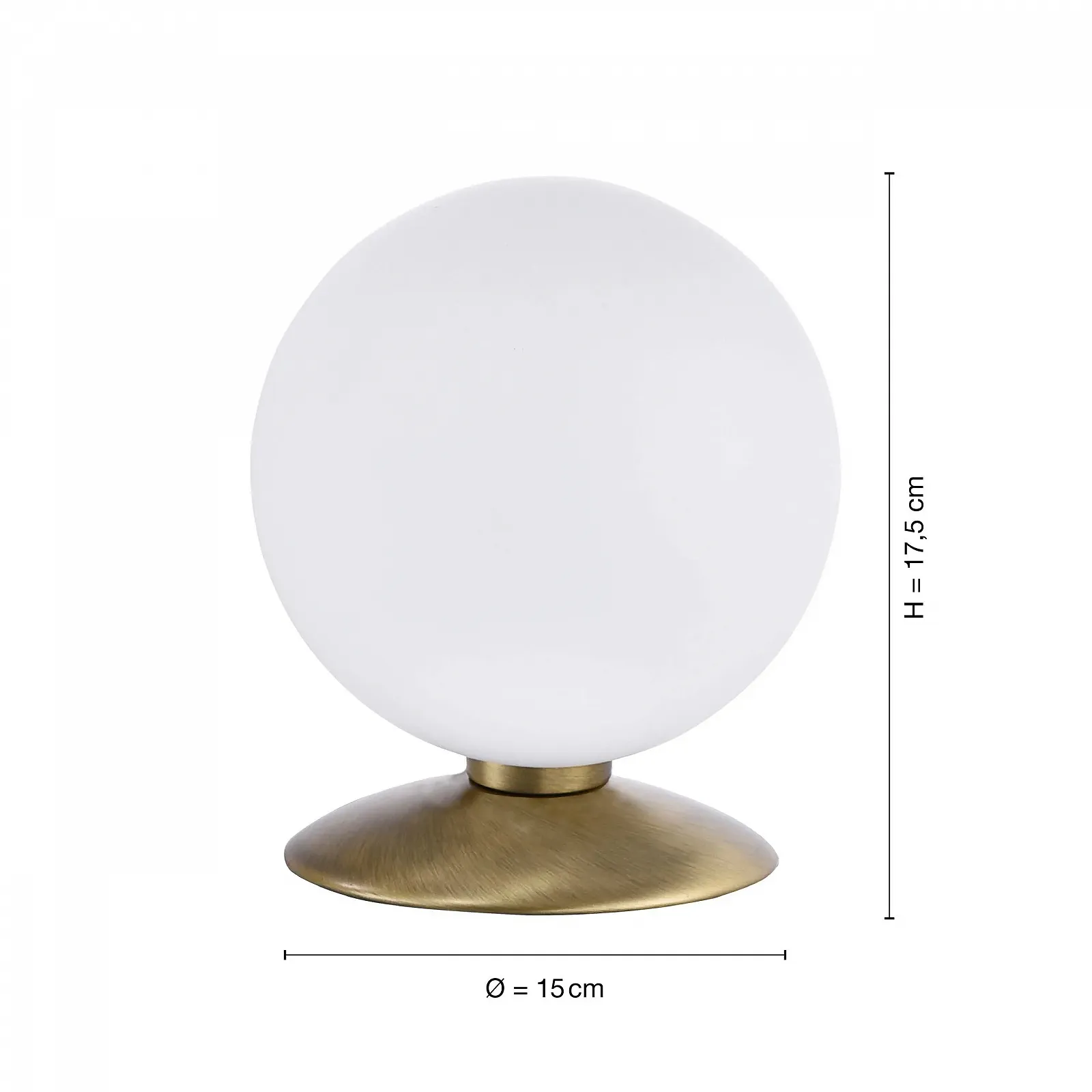 Настільна лампа LED SellTec димована G9 Матова латунь, фото №3