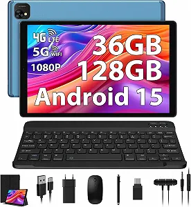 Планшет 10.1" Full HD PIXPEAK T28 12+24/128Gb 4G 2-SIM 8 ядер Android 14 8000 mAh Блакитний - Фото 1