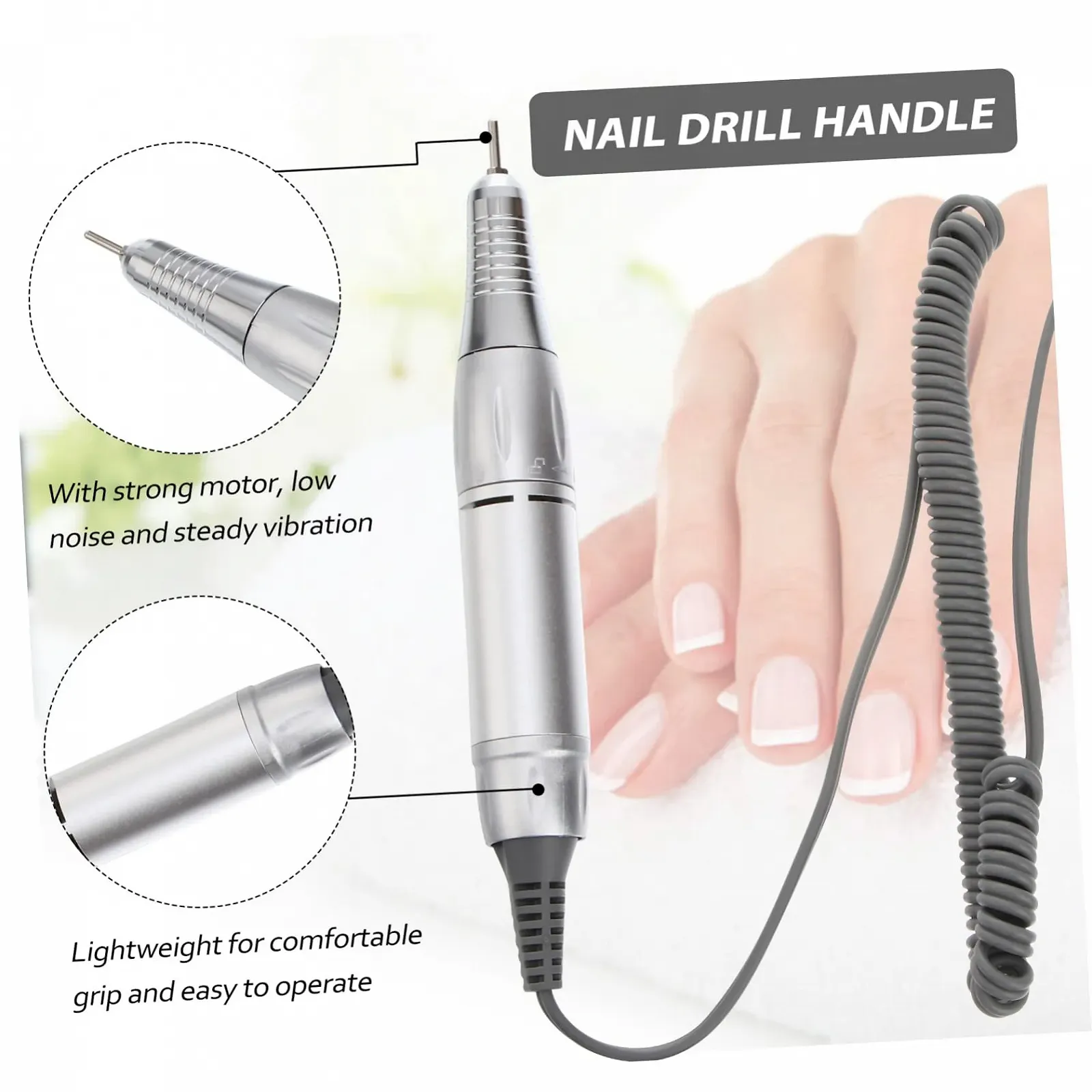 Электрический набор для маникюра и педикюра CALLARON, низкая вибрация, низкий уровень шума, высококачественный материал, фото №3 Электрический набор для маникюра и педикюра CALLARON, низкая вибрация, низкий уровень шума, высококачественный материал, фото №3