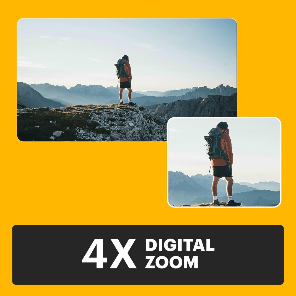 Цифровая камера KODAK Pixpro C1 Ultra Compact 13MP BSI CMOS, 4X Zoom, 7.1 cm LCD экран, LED вспышка - Marron, фото №6