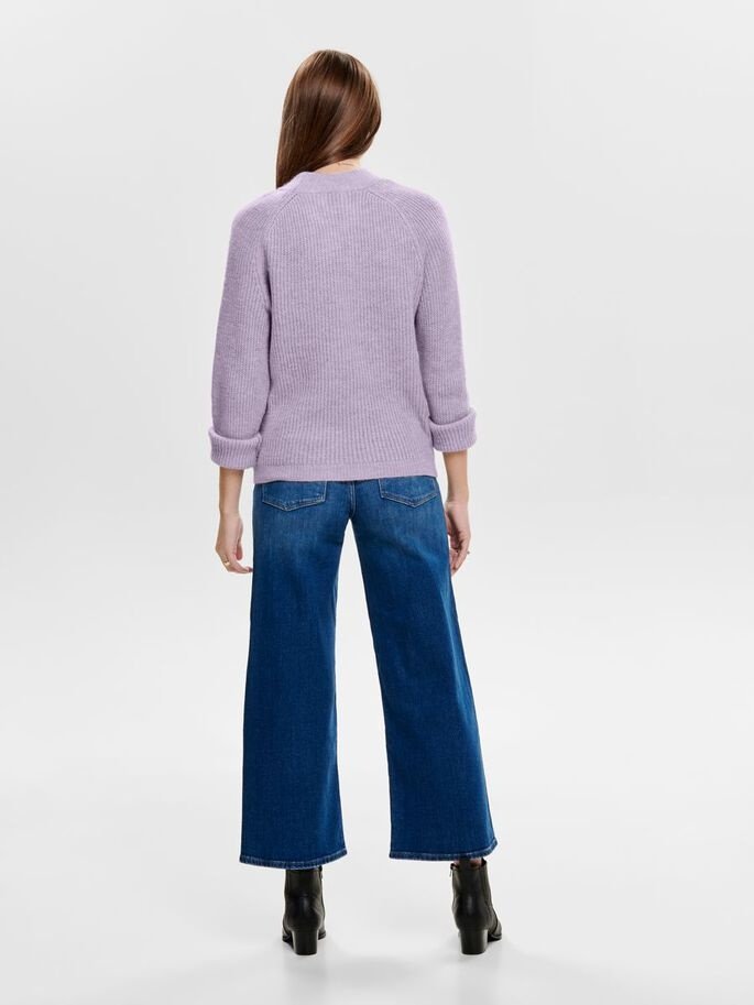 Пуловер ONLJADE L/S PULLOVER KNT NOOS 15179813-Orchid Petal ONLY Бузковий M, фото №2