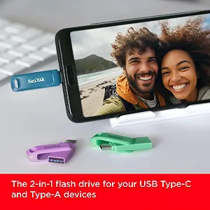 USB-накопичувач SanDisk Ultra Dual Drive Go 256 GB USB Type-C Lavender synthetic.ua - Фото 1