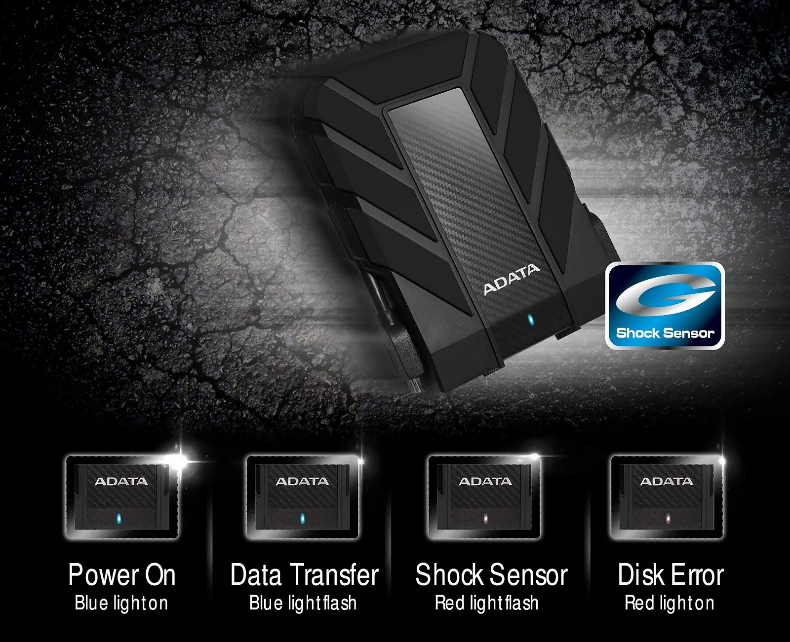 Внешний жесткий диск ADATA HD710 Pro 1 ТБ USB 3.1 IP68 Черный, фото №6