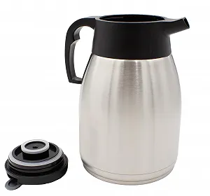 Термос Кофейник 1.5 Л Thermos Нержавеющая сталь Двустенный Кофейник с Операцией Одной Рукой Изолированный Кувшин Термический Чайник для Кофе, Чая, Воды и т.д. Изолированный Термический synthetic.ua - Фото 1