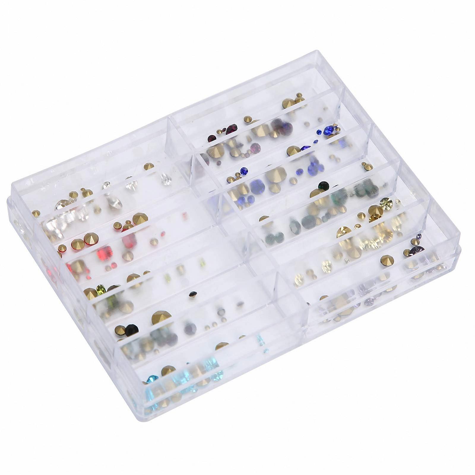 Стрази круглі різнокольорові 150 шт., фото №8