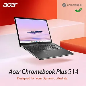 Ноутбук 14" Acer Chromebook Plus 514 (CB514-3H-R165) AMD Ryzen 3 7320C RAM 8GB eMMC 128GB 12год батарея ChromeOS synthetic.ua - Фото 1