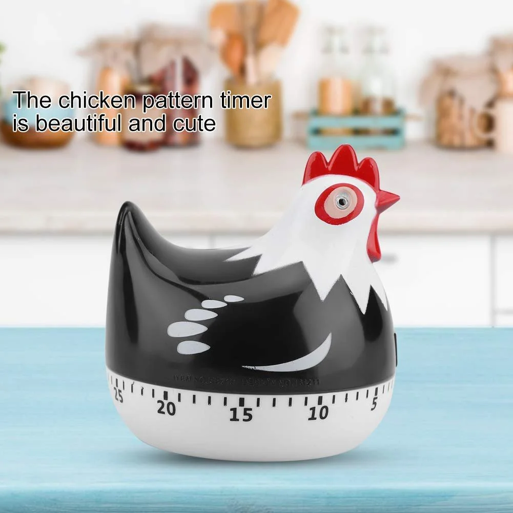 Таймер кухонный цифровой Chicken 55 минут Black, фото №2