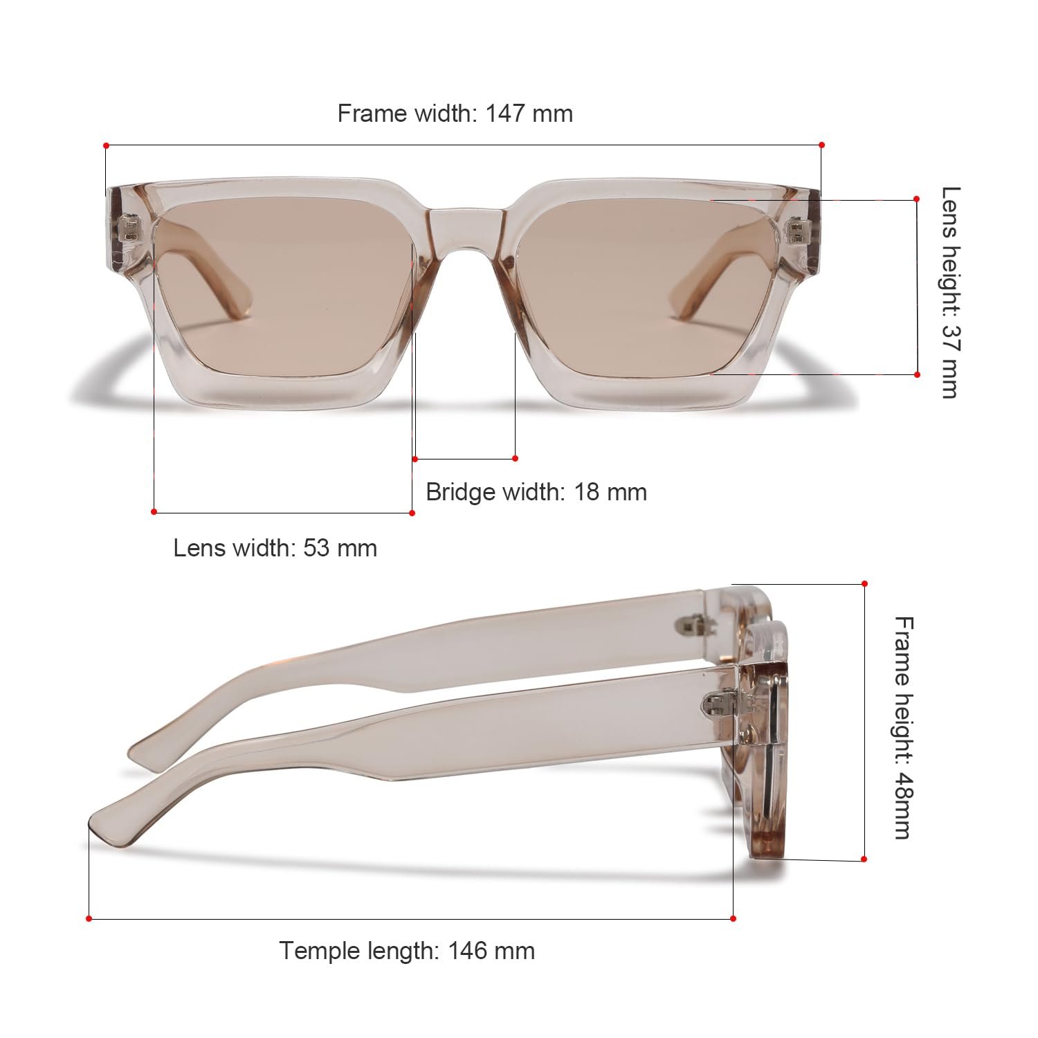 Вінтажні прямокутні сонцезахисні окуляри JCTAIFOO для жінок і чоловіків, ретро, фото №4 Вінтажні прямокутні сонцезахисні окуляри JCTAIFOO для жінок і чоловіків, ретро, фото №4