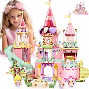 Конструктор STEM MATCH Castle 1005 шт розовый - Фото 1