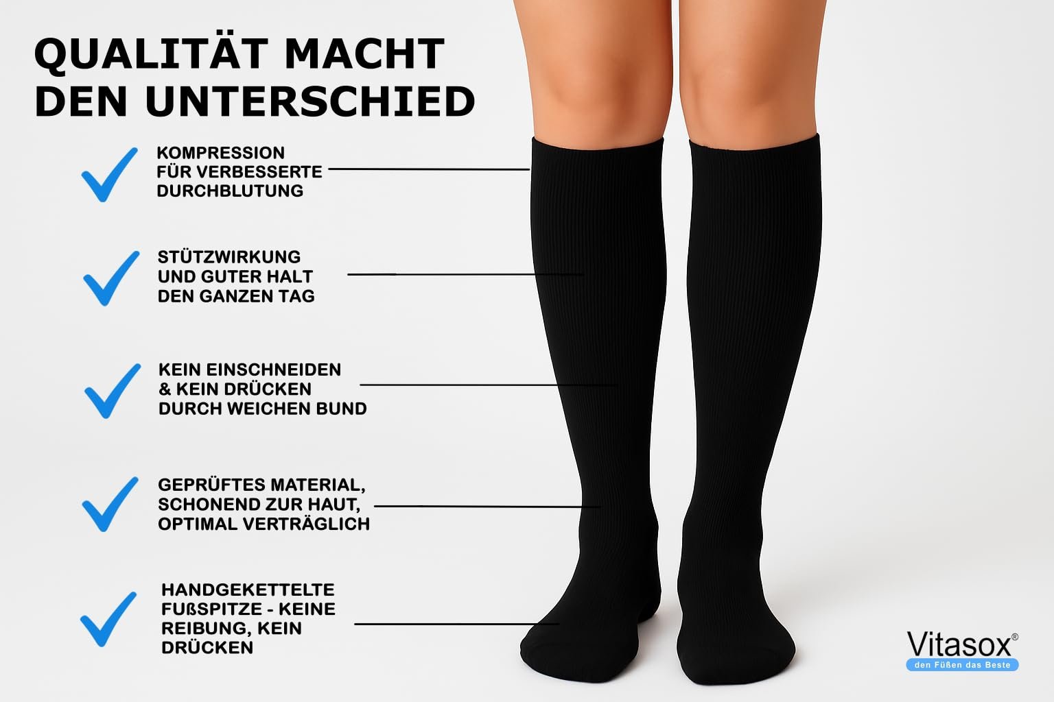 Женские/Мужские Компрессионные Носки Vitasox Спортивные Разноцветные 1/2/3 пары, фото №5