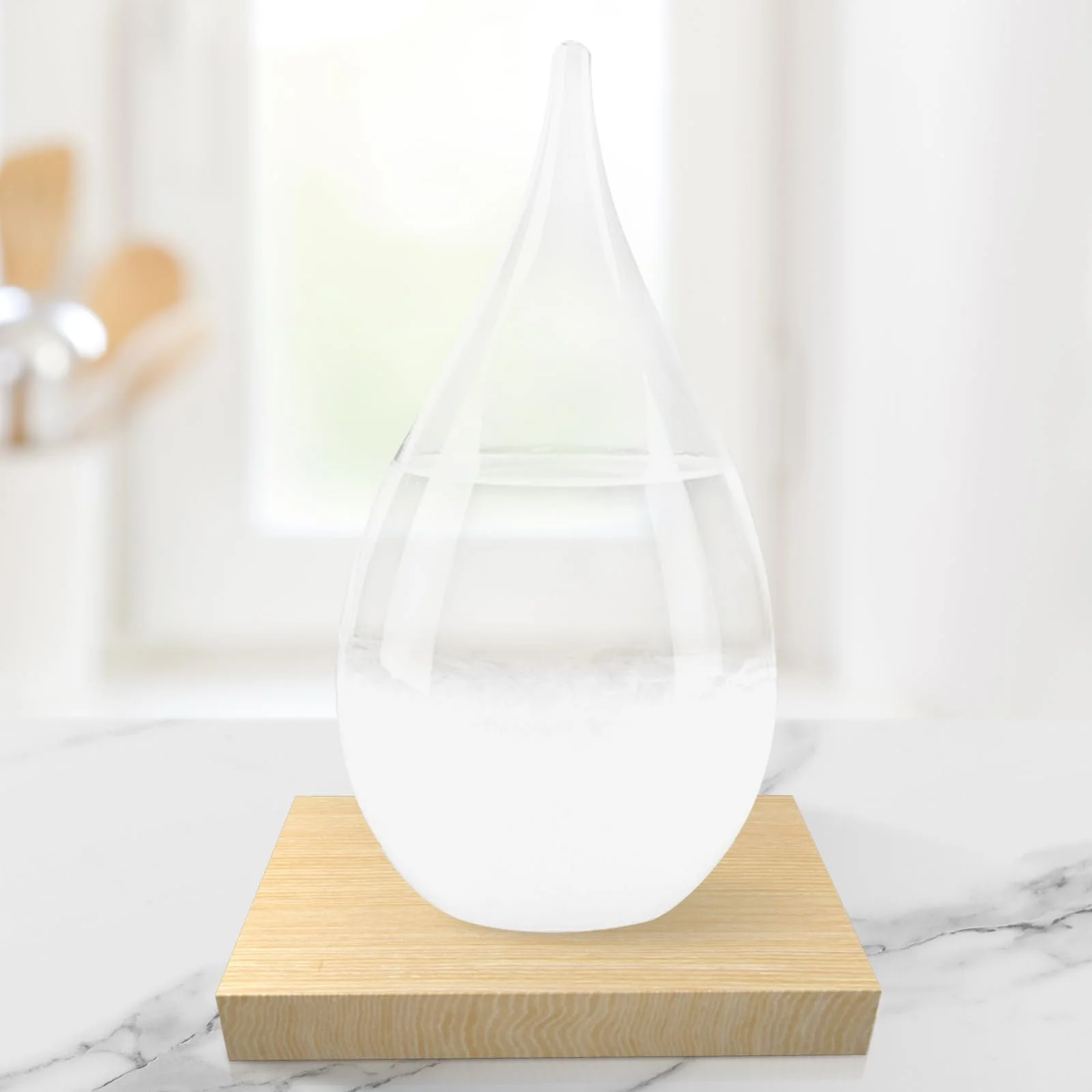 Стакан-шторм для прогноза погоды Water Drops Стекло., фото №1