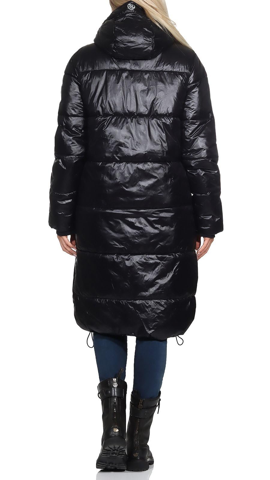 Жіноча Куртка Sublevel LSL-437 стьобаний парка з капюшоном, фото №4