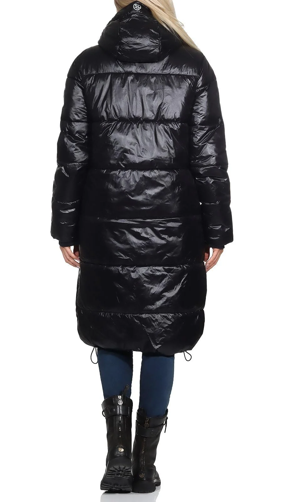 Жіноча Куртка Sublevel LSL-437 стьобаний парка з капюшоном, фото №4