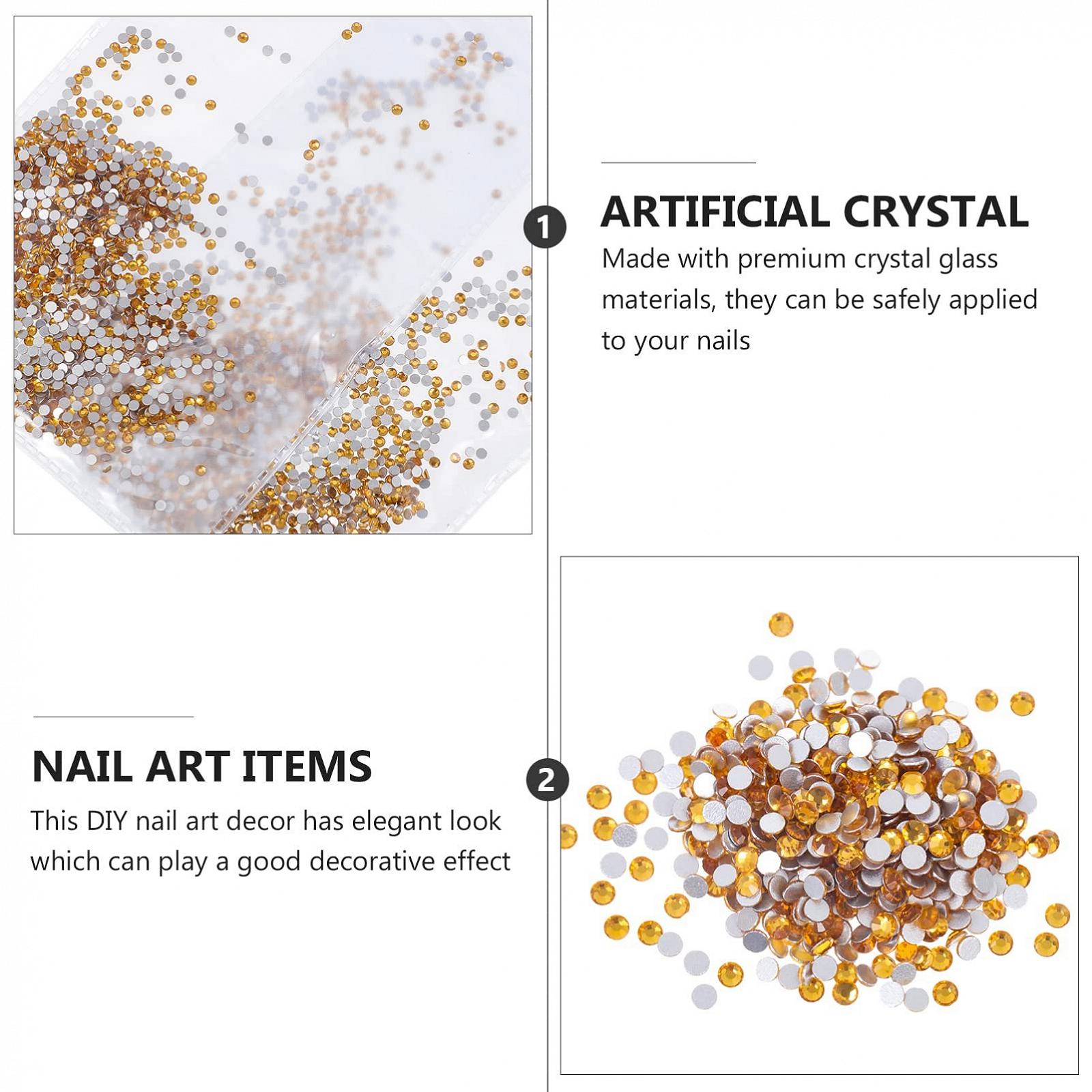 Стрази для нігтів Ciieeo, діамантове скляне пісок, бісер, фото №8