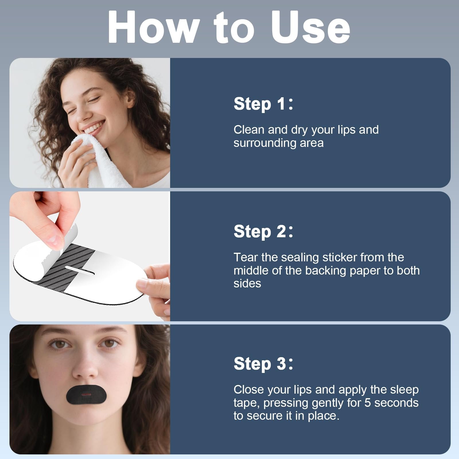 Пластирі для сну EVUMO від хропіння 62 шт, Чорний, фото №6 Пластирі для сну EVUMO від хропіння 62 шт, Чорний, фото №6