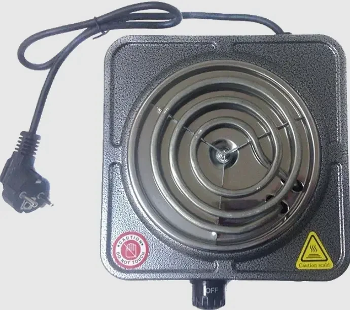 Электроплита настольная спиральная 1 конфорка Domotec MS-5801 1000W Grey, фото №4 Электроплита настольная спиральная 1 конфорка Domotec MS-5801 1000W Grey, фото №4