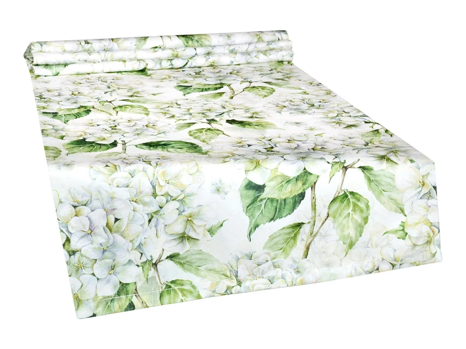 Доріжка на стіл beties Landlust Hydrangea 40 x 220 см бавовняна біла, фото №1